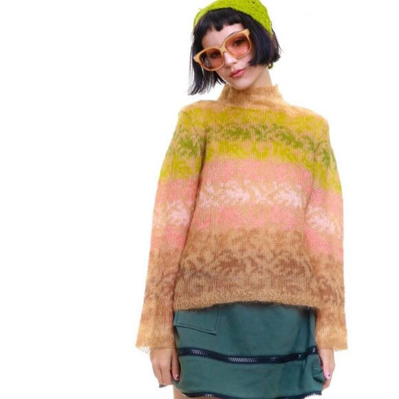 Vintage Y2K Urban Garden Sweater, Talbots, Super Soft Mohair, Medium - Picture 1 of 15